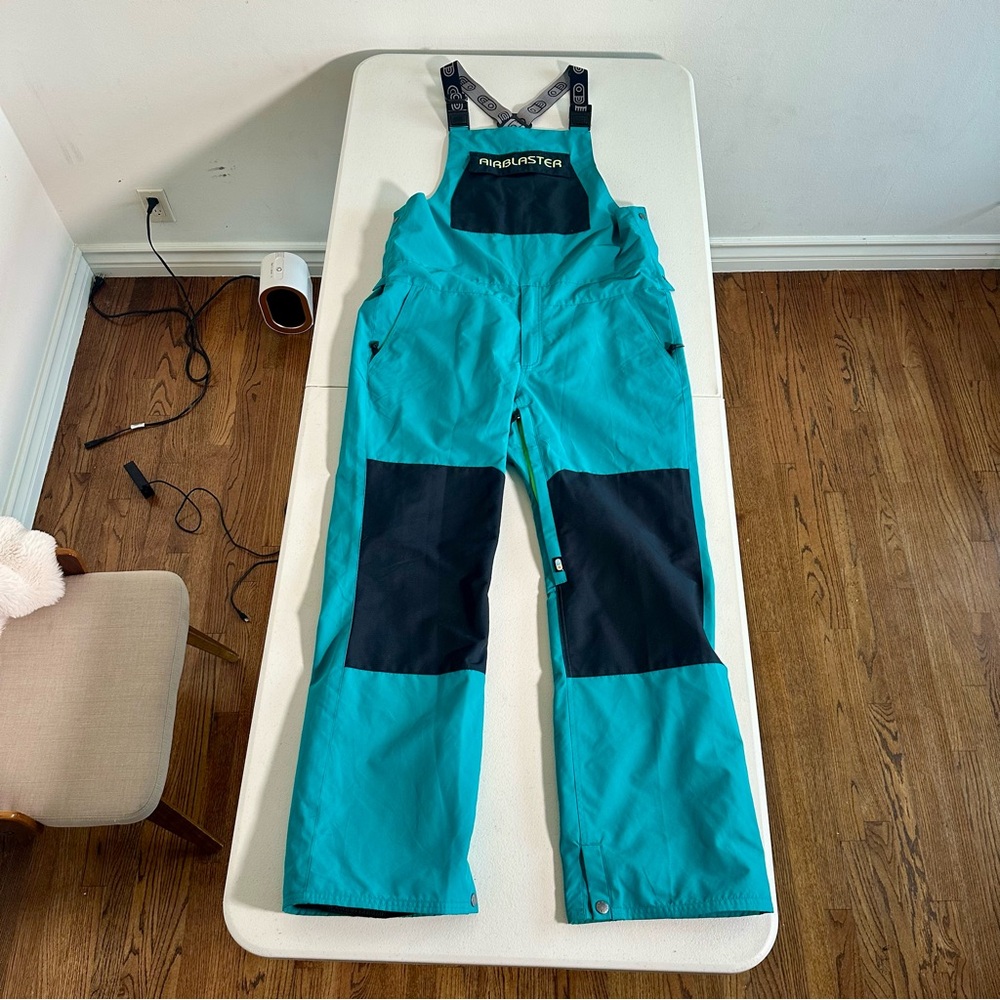 Airblaster Freedom Snowboard / Ski Bib Pants XL Teal